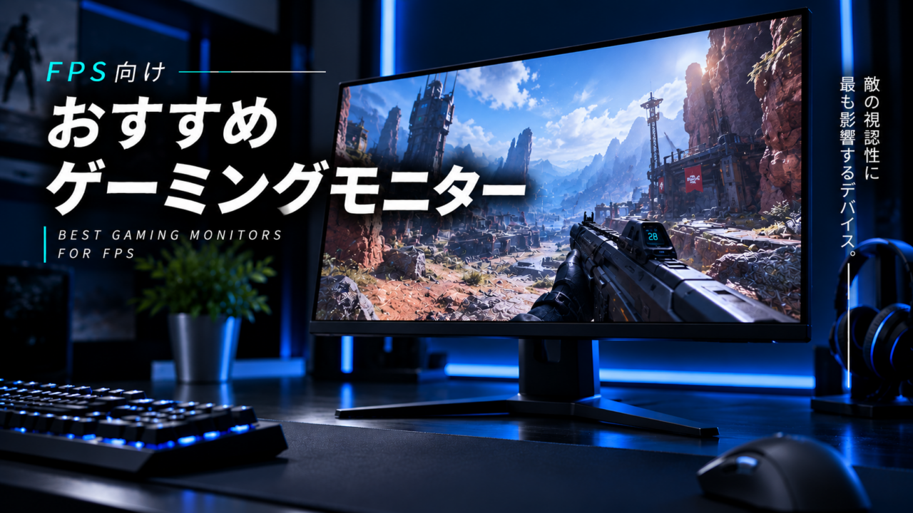 FPS向けおすすめゲーミングモニター【敵の視認性に最も影響するデバイス】