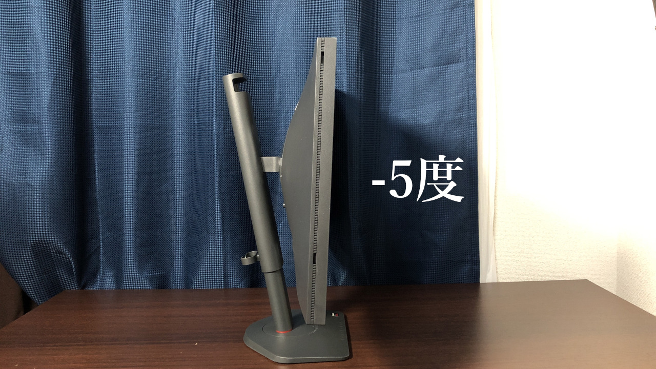 前後の角度