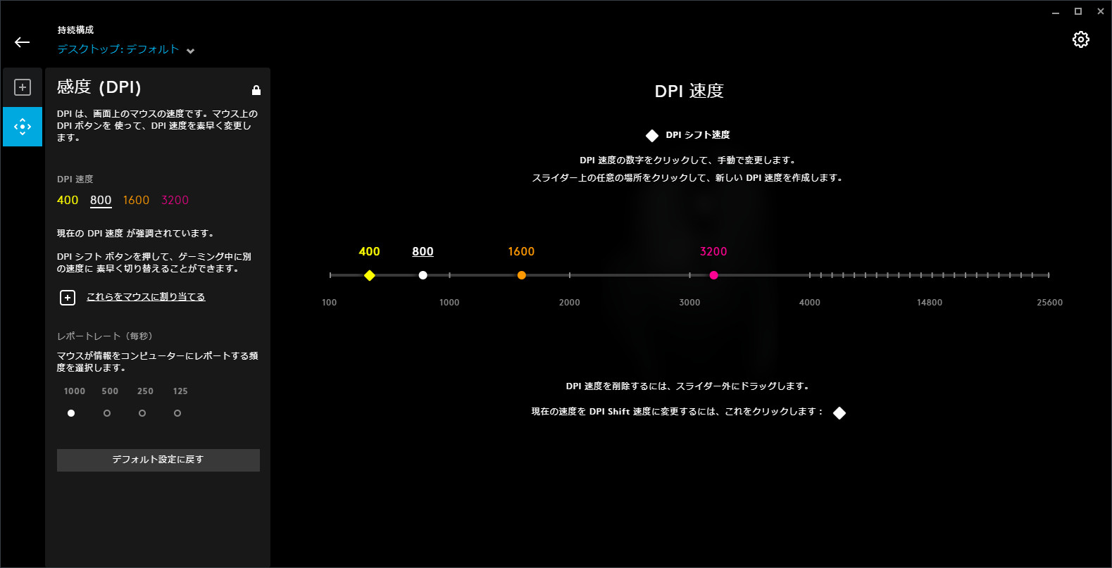 感度(DPI)