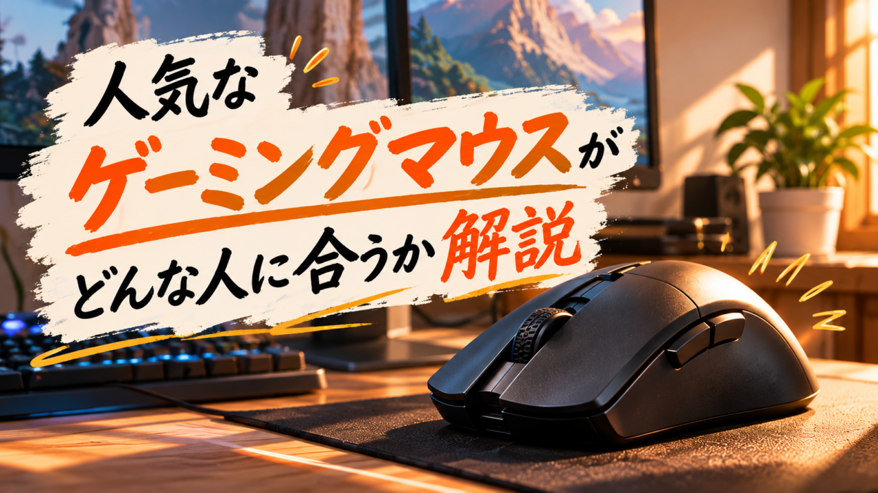 人気なゲーミングマウスを徹底解説